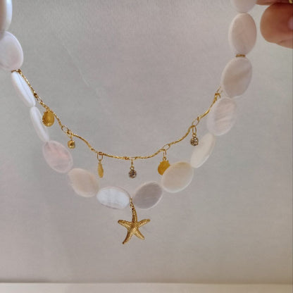 Golden Pearl Necklace