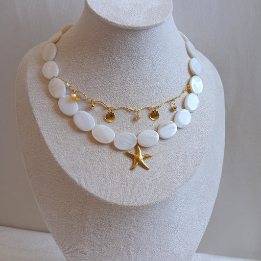 Golden Pearl Necklace
