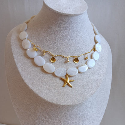 Golden Pearl Necklace