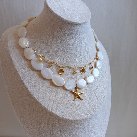 Golden Pearl Necklace