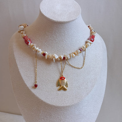 Scarlet Betta Necklace