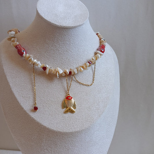 Scarlet Betta Necklace