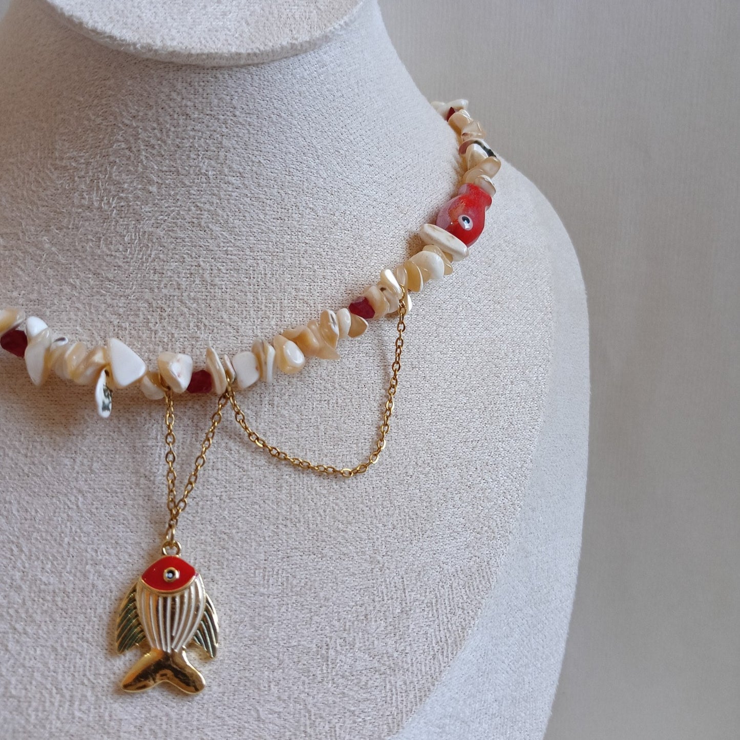 Scarlet Betta Necklace