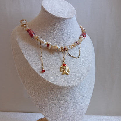 Scarlet Betta Necklace