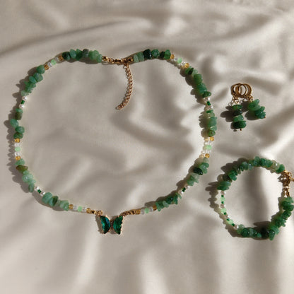 Emerald Butterfly Set