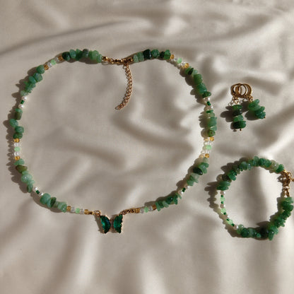 Emerald Butterfly Set