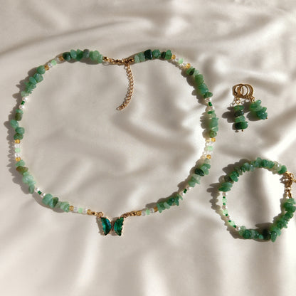 Emerald Butterfly Set