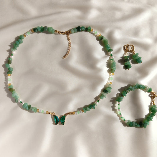 Emerald Butterfly Set