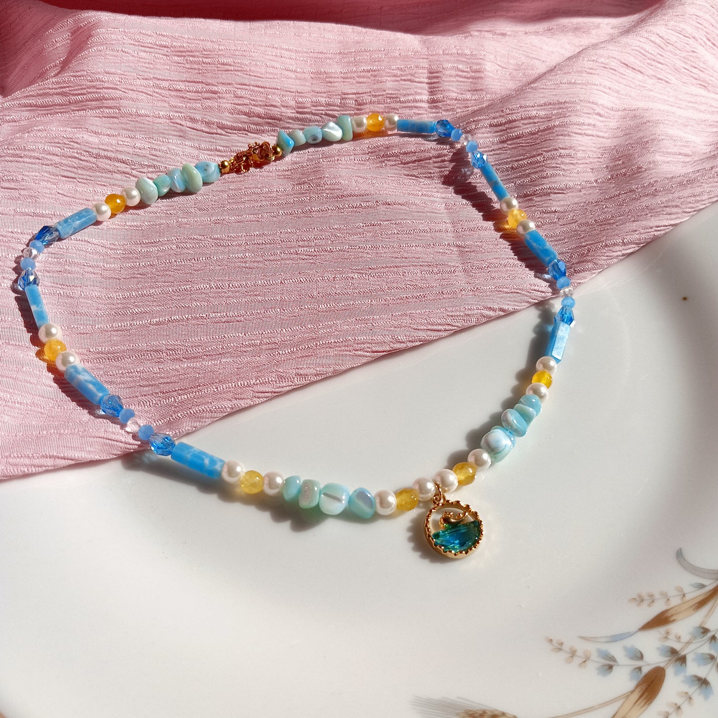 Golden Wave Necklace